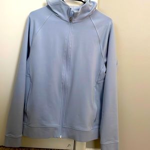 Lulu lemon blue zip up jacket. Never worn
